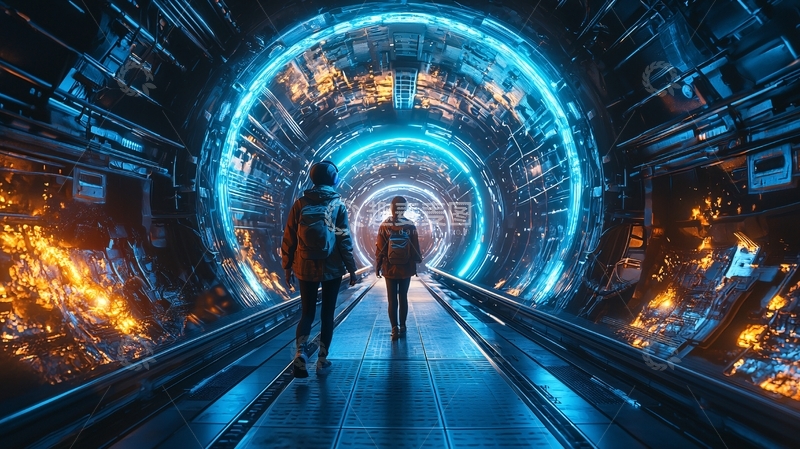 高清大图下载【趣麦麦图】未来科技感隧道