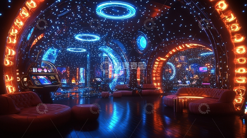 高清大图下载【趣麦麦图】科幻风格未来感空间