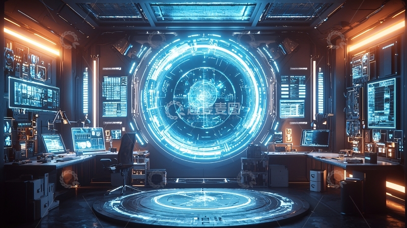 高清大图下载【趣麦麦图】未来科技实验室