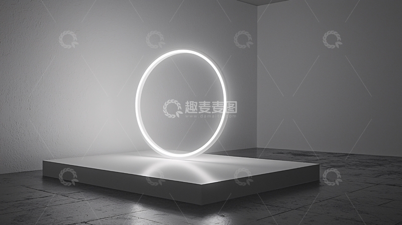 高清大图下载【趣麦麦图】白色背景下的发光椭圆形