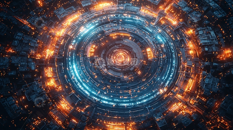 科幻风格圆形能量核心