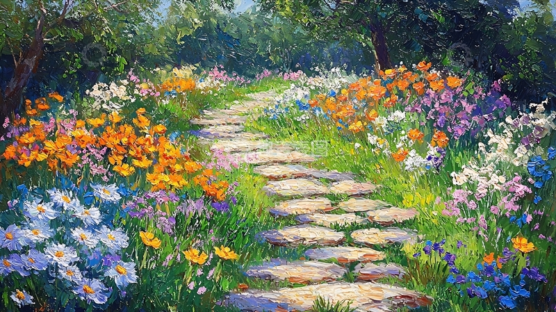 高清大图下载【趣麦麦图】花径小路