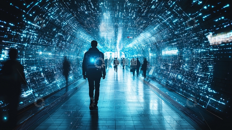 高清大图下载【趣麦麦图】数字隧道11