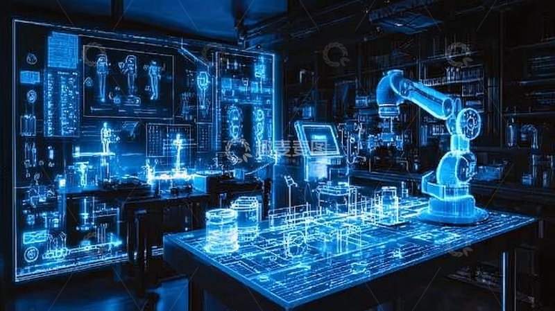 高清大图下载【趣麦麦图】未来科技实验室