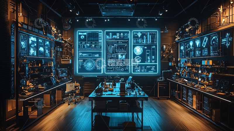 高清大图下载【趣麦麦图】未来科技实验室