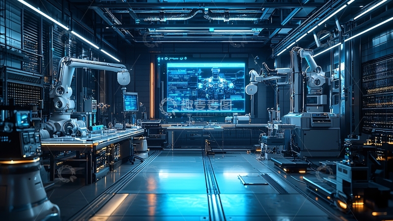 高清大图下载【趣麦麦图】未来科技实验室