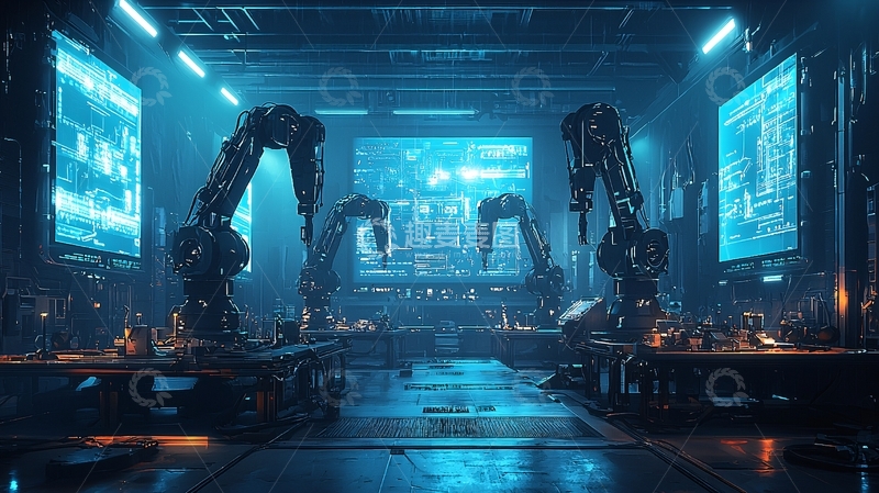 高清大图下载【趣麦麦图】未来科技感工业场景