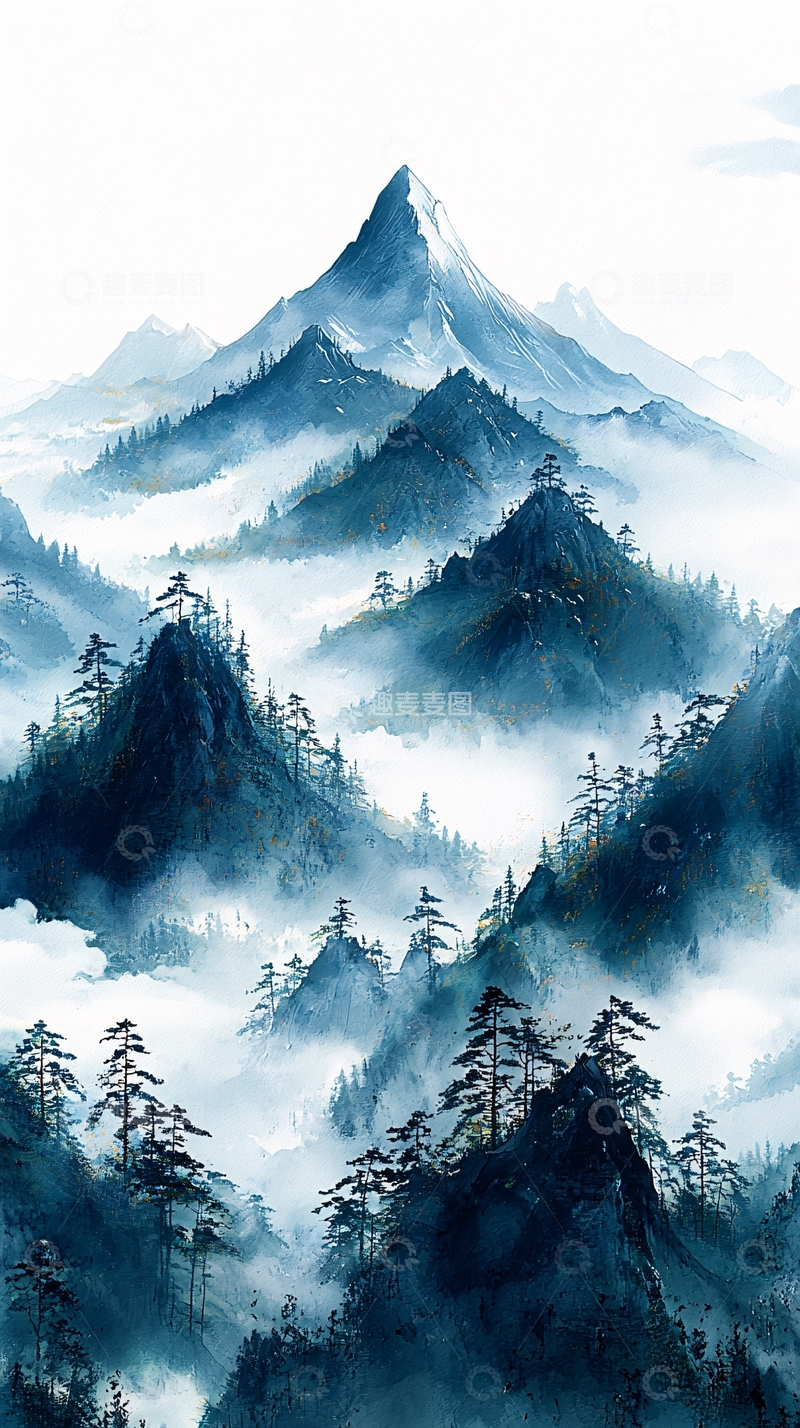 高清大图下载【趣麦麦图】水墨画