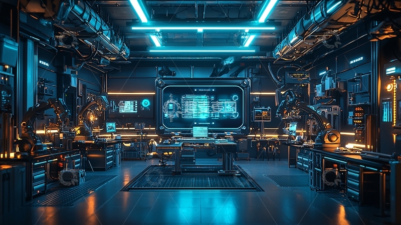 高清大图下载【趣麦麦图】未来科技实验室