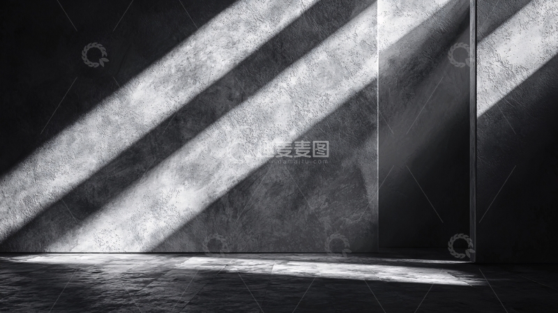 高清大图下载【趣麦麦图】光影水泥墙