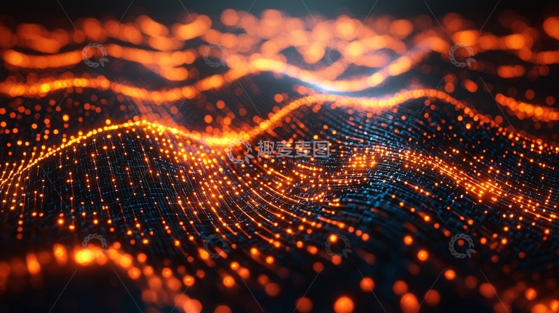 高清大图下载【趣麦麦图】抽象光波
