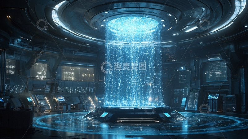 高清大图下载【趣麦麦图】未来科技感房间