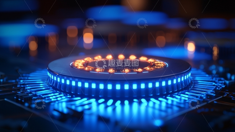 高清大图下载【趣麦麦图】科技感芯片