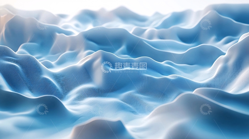 高清大图下载【趣麦麦图】冰雪蓝白山峦