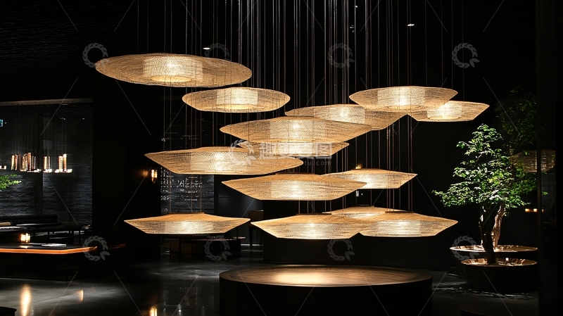 高清大图下载【趣麦麦图】现代风格悬挂灯组