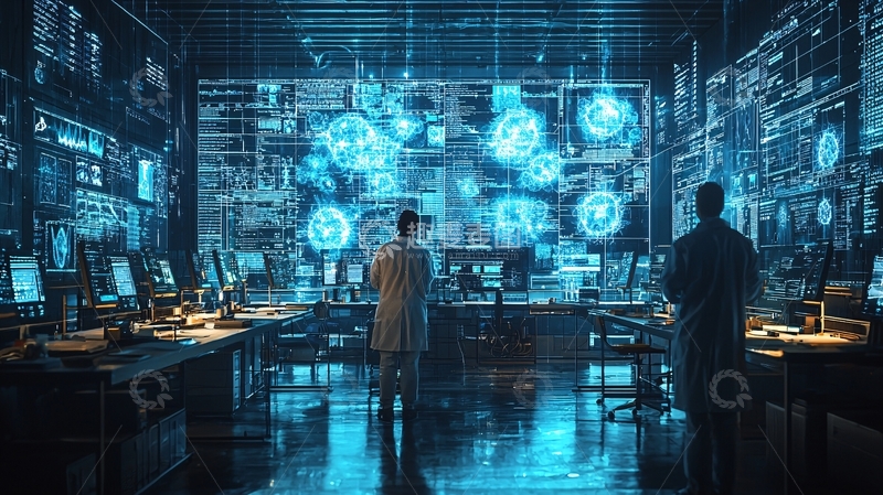 高清大图下载【趣麦麦图】未来科技实验室