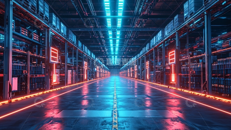 高清大图下载【趣麦麦图】未来科技感数据中心