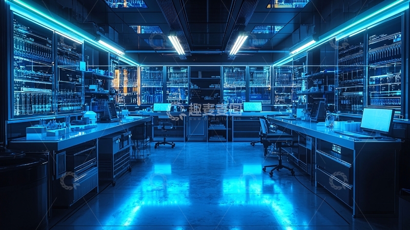 高清大图下载【趣麦麦图】科技感实验室