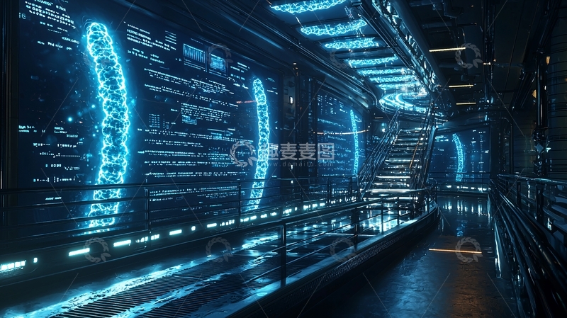 高清大图下载【趣麦麦图】未来科技走廊