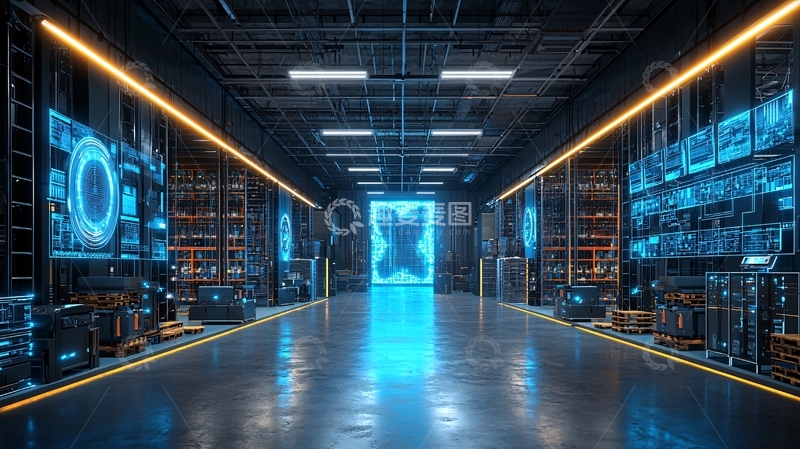 高清大图下载【趣麦麦图】未来科技感数据中心