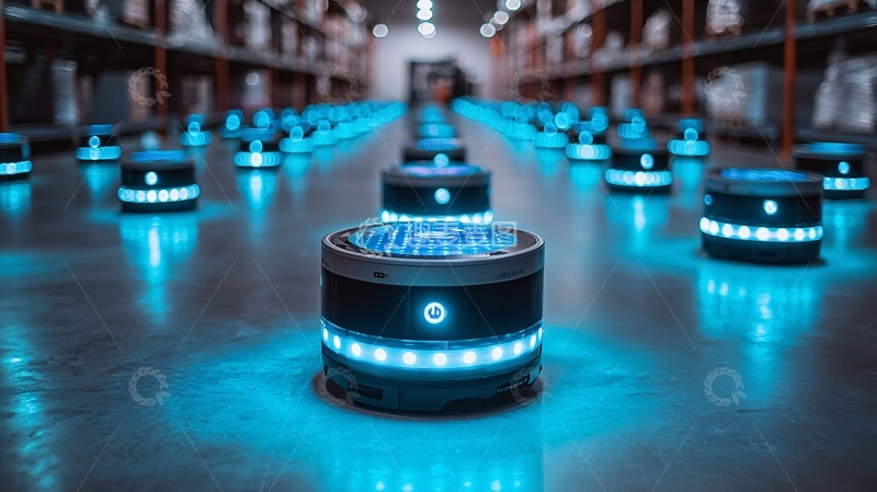 高清大图下载【趣麦麦图】仓库机器人