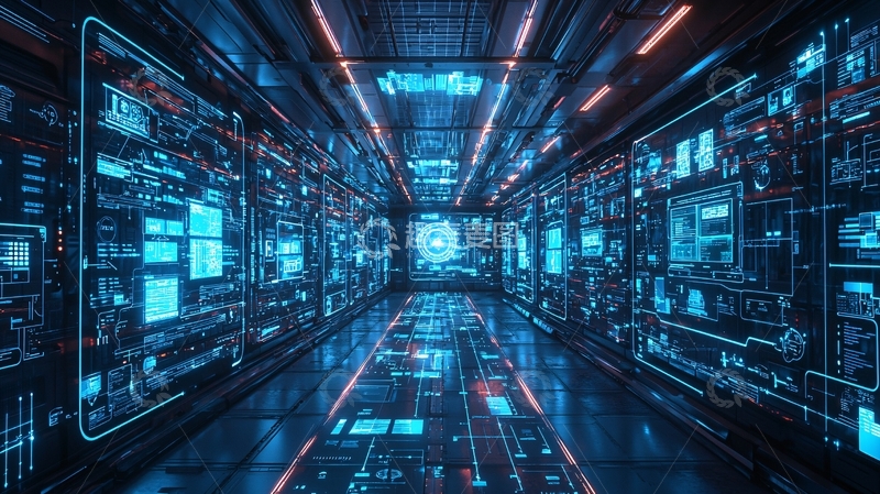 高清大图下载【趣麦麦图】未来科技感数据中心