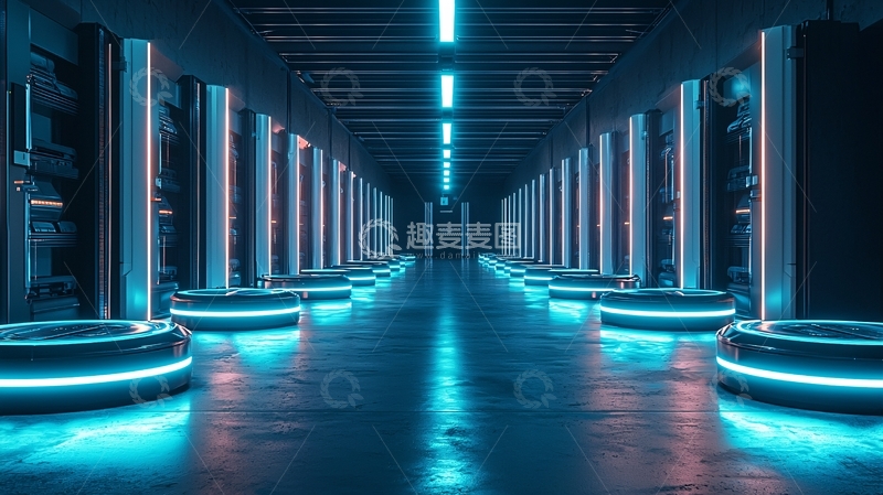 高清大图下载【趣麦麦图】未来科技感走廊