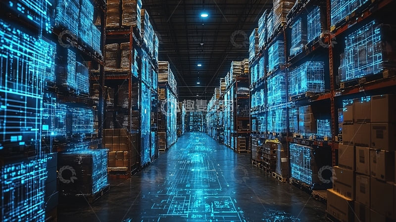 高清大图下载【趣麦麦图】智能化仓库