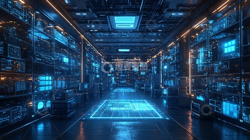 高清大图下载【趣麦麦图】未来科技感走廊