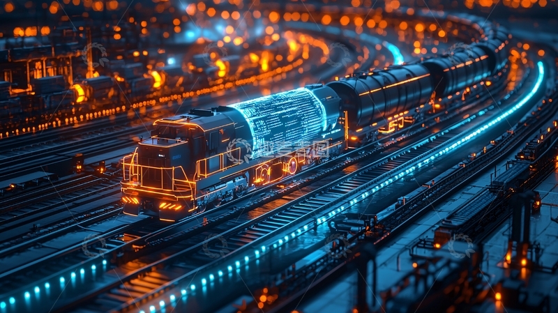 高清大图下载【趣麦麦图】未来科技感列车