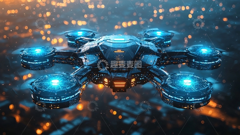高清大图下载【趣麦麦图】-未来科技无人机
