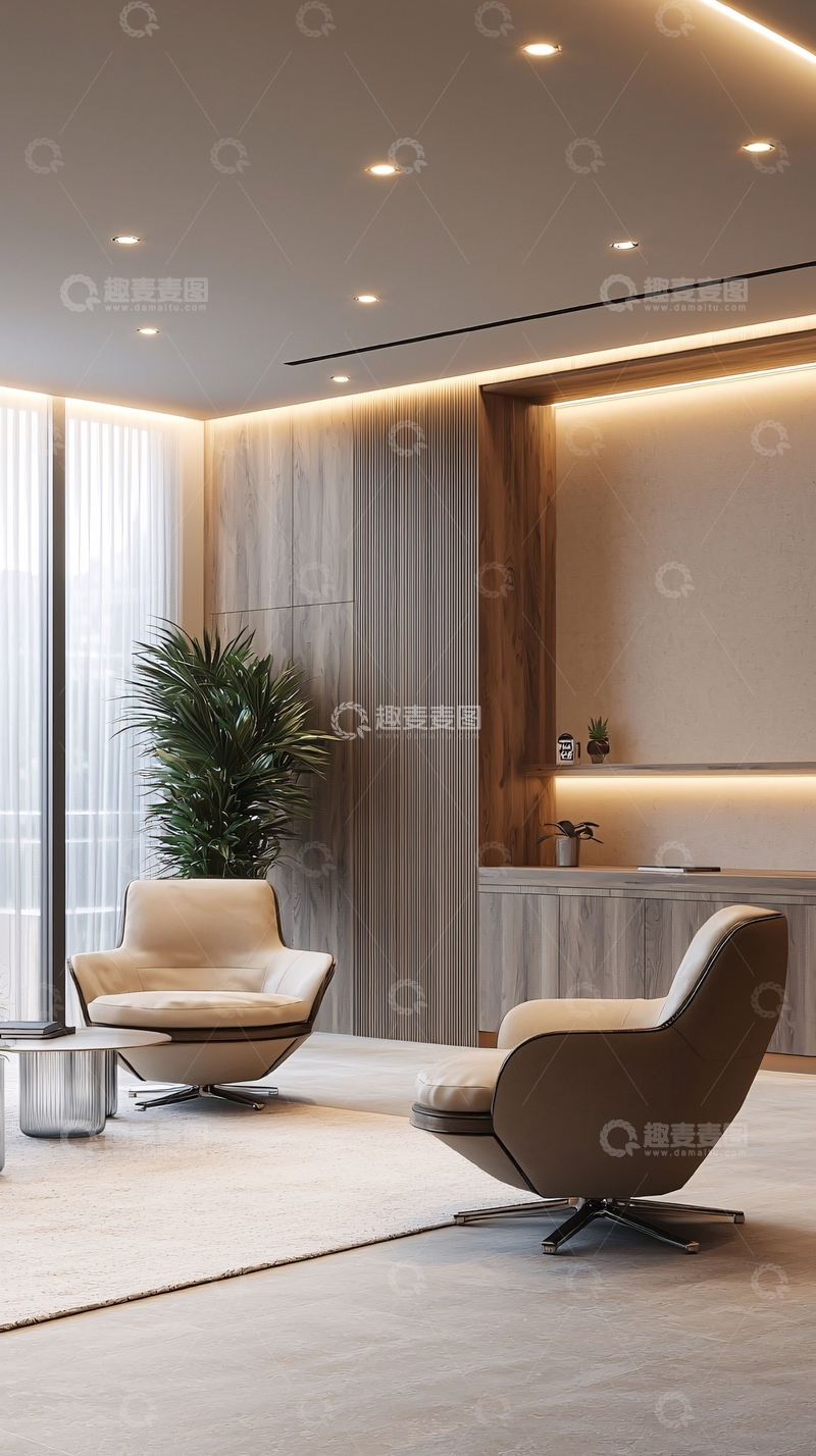 高清大图下载【趣麦麦图】现代简约轻奢客厅设计