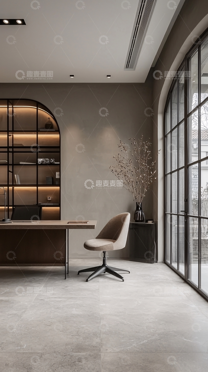 高清大图下载【趣麦麦图】极简现代轻奢办公室设计