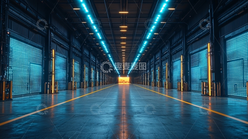 高清大图下载【趣麦麦图】未来科技感仓库