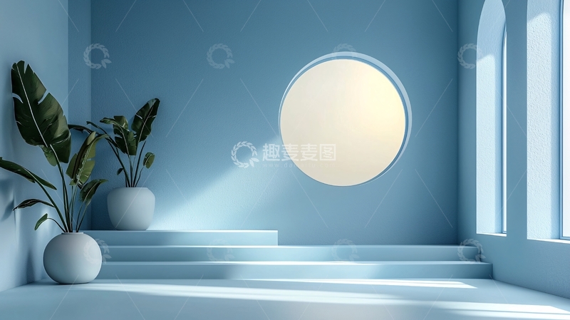 高清大图下载【趣麦麦图】蓝色背景