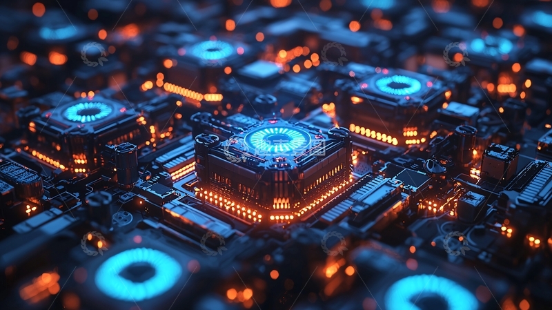 高清大图下载【趣麦麦图】未来科技感芯片