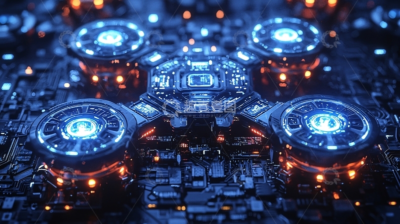 高清大图下载【趣麦麦图】未来科技无人机