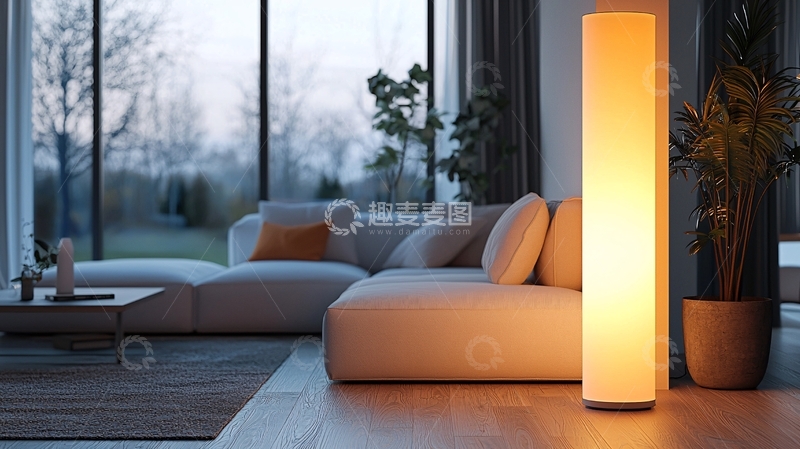 高清大图下载【趣麦麦图】现代简约落地灯