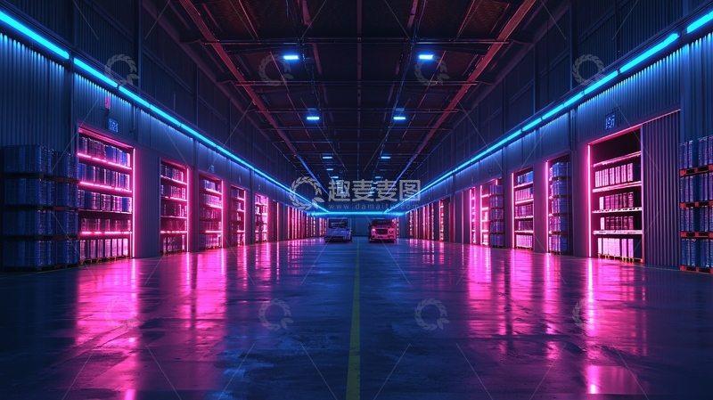 高清大图下载【趣麦麦图】未来科技感仓库