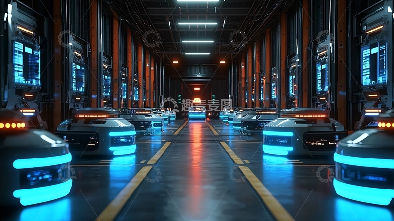 高清大图下载【趣麦麦图】未来科技感仓库