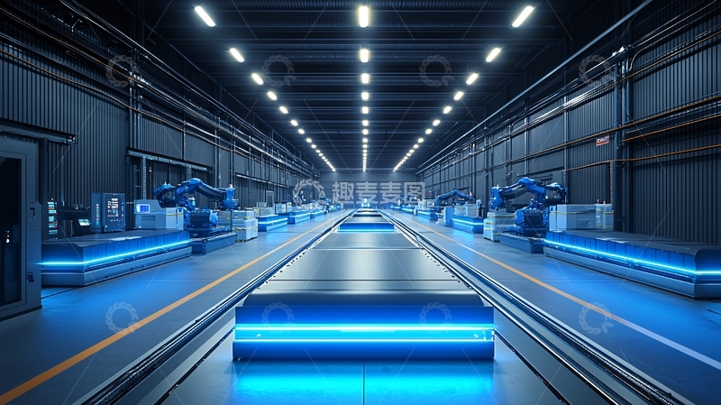 高清大图下载【趣麦麦图】未来感工厂内部