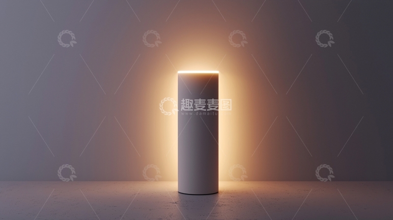 高清大图下载【趣麦麦图】极简风格圆柱形落地灯