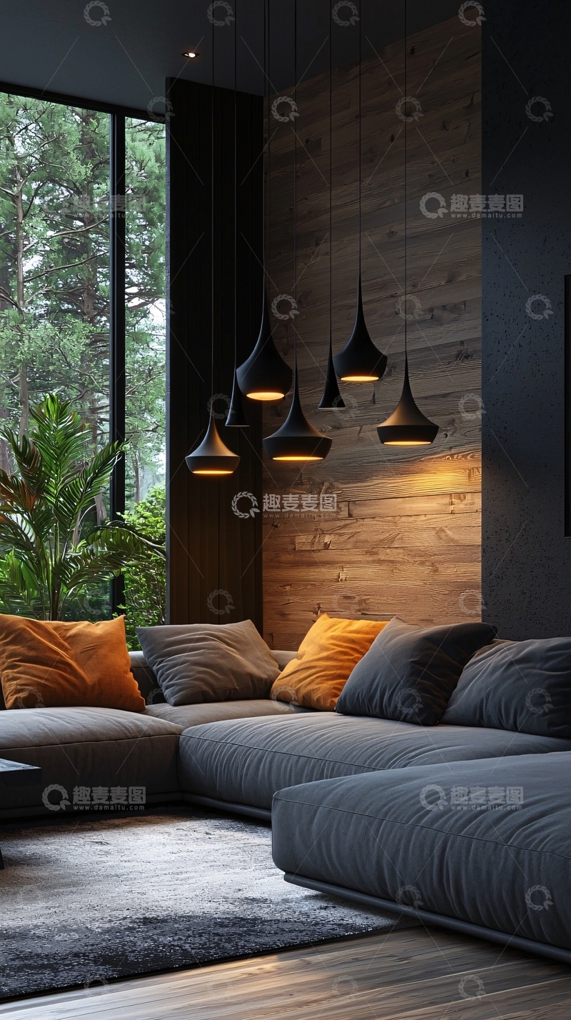 高清大图下载【趣麦麦图】现代简约客厅设计