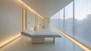 极简风格水疗中心长廊