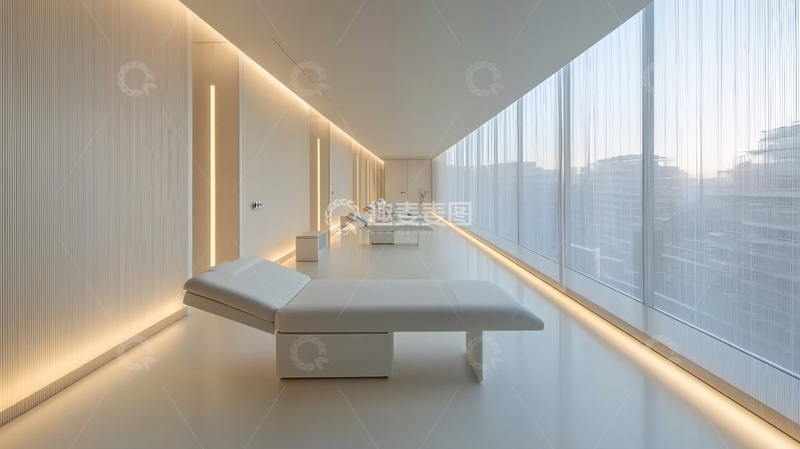 高清大图下载【趣麦麦图】极简风格水疗中心长廊