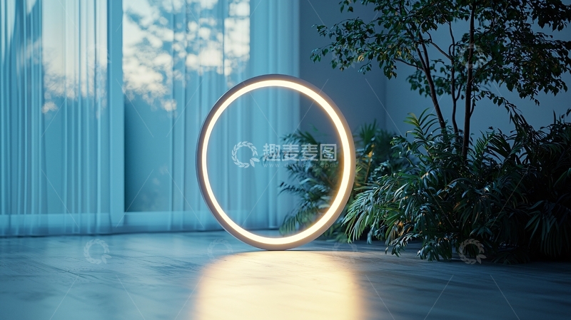 高清大图下载【趣麦麦图】蓝色光环
