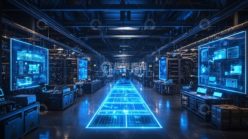 高清大图下载【趣麦麦图】未来科技感数据中心