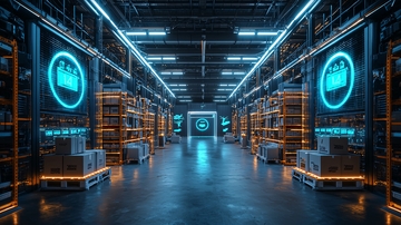 未来科技感仓库