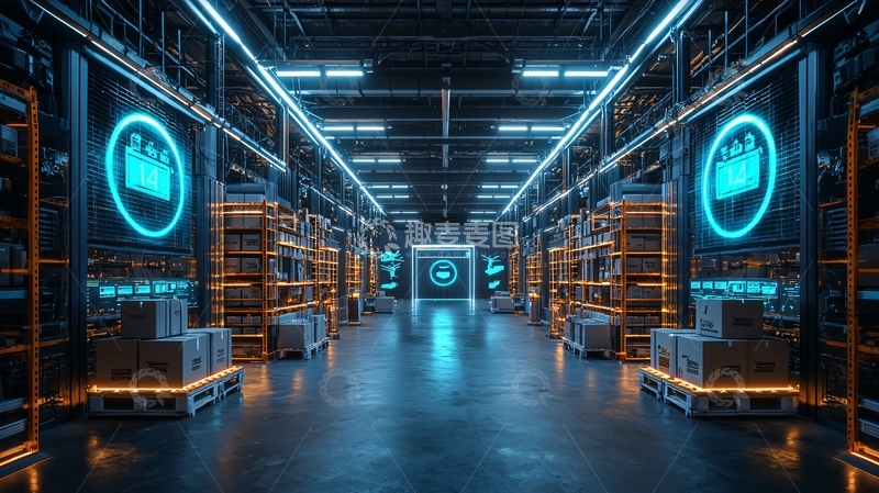 高清大图下载【趣麦麦图】未来科技感仓库