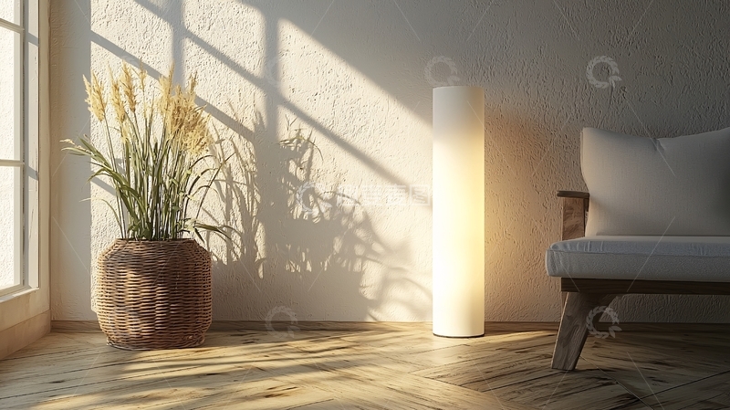 高清大图下载【趣麦麦图】阳光洒进房间的角落